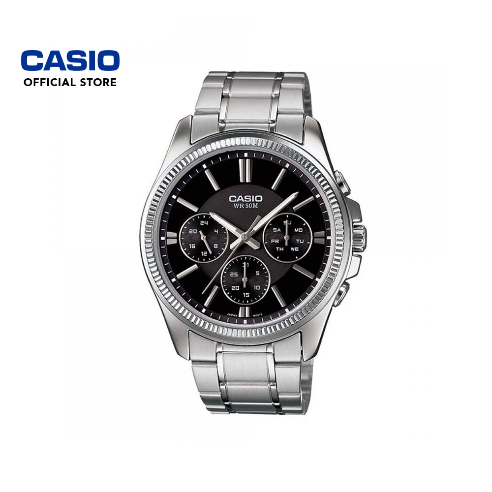 Casio General Mtp D Av Silver Stainless Steel Band Men Watch