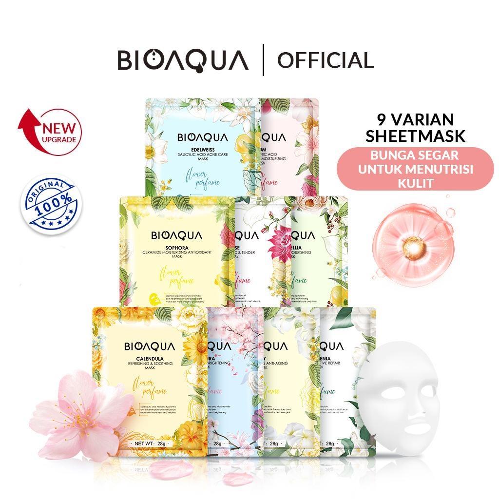 Bioaqua Hydrating Essence Sheet Flowers Series Mask G Shopee Malaysia