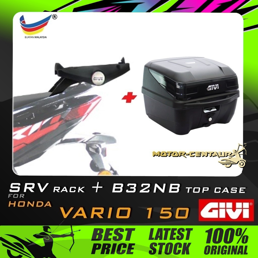 Set Kombo Kotak Box Givi B Nb Top Case Givi Honda Vario Srv