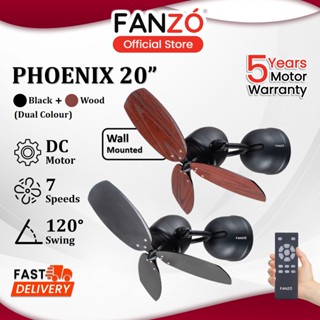 FANZÓ PHOENIX 3 Blades DC Motor Wall Fan With 7 Speeds Remote Control