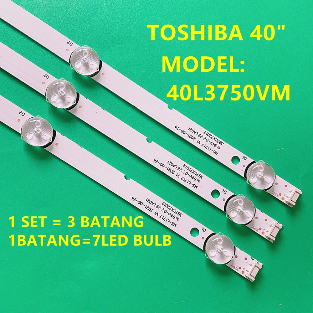 Toshiba 40 40l3750vm Led TV Backlight LED TV Lamp Bar Lamp Tube