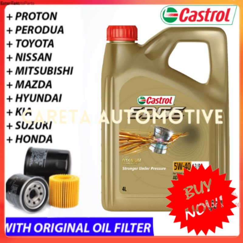 Free Oil Filter Castrol Edge Fully Synthetic W Sncf L