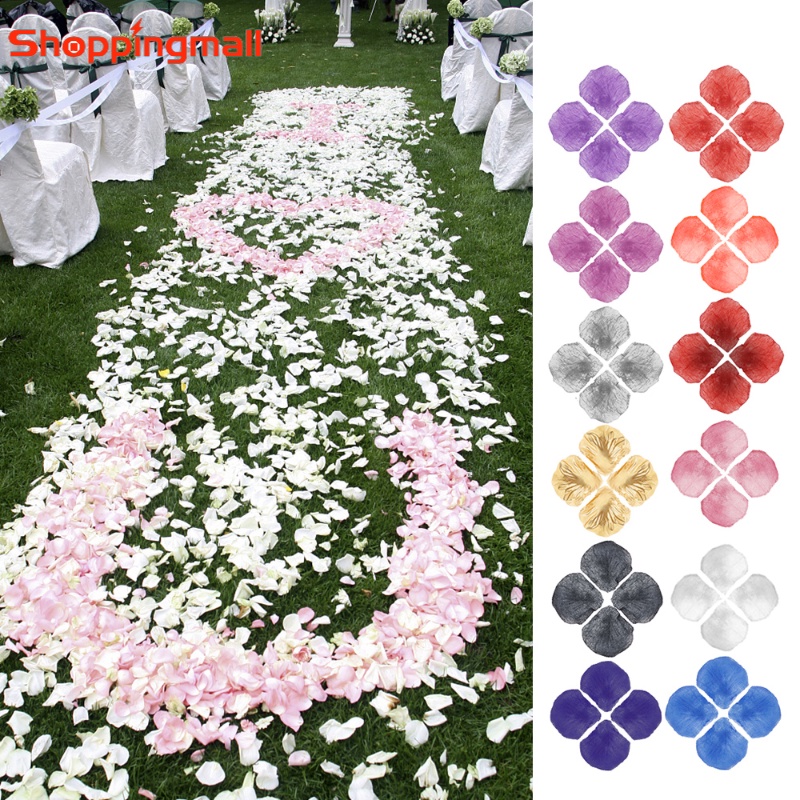 Pcs Pack Artificial Silk Fabric Rose Petals Colorful Simulation