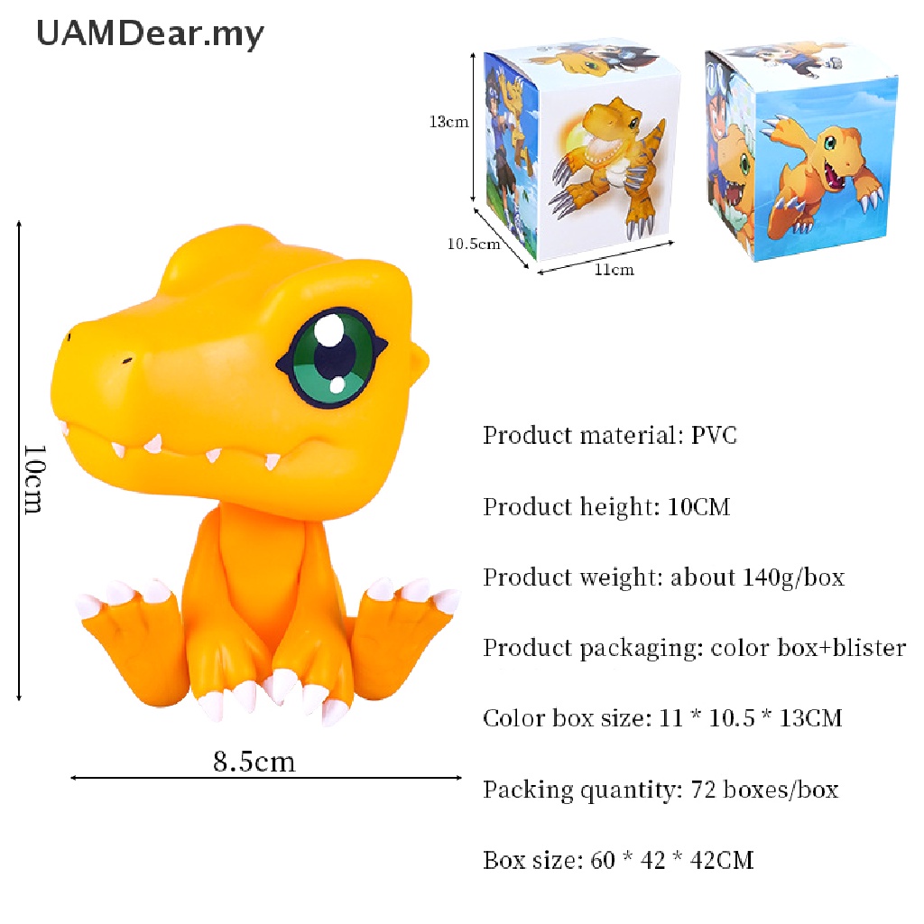 Uamdear Digimon Adventure Toy Figures Model Agumon Tailmon Anime