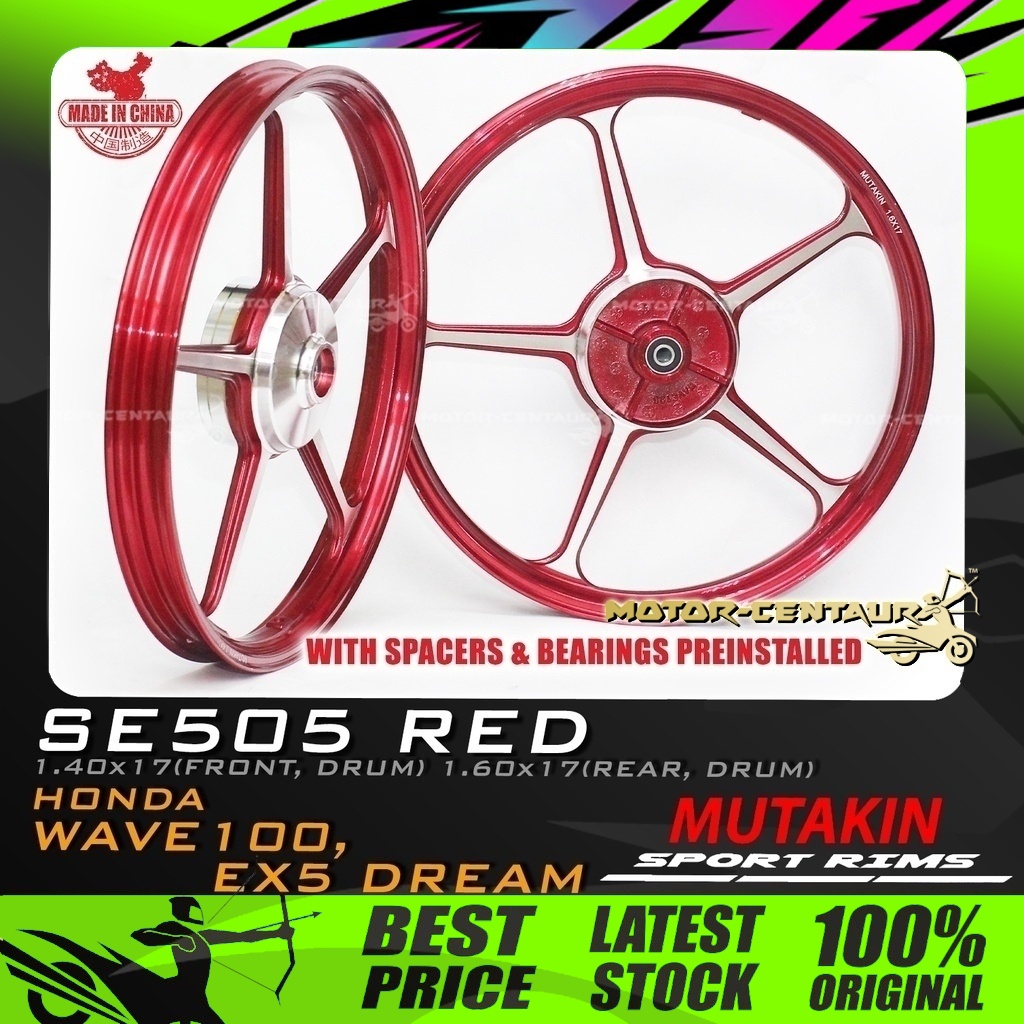 Rim Motosikal Mutakin Sport Rim W Bearings Se X F X R