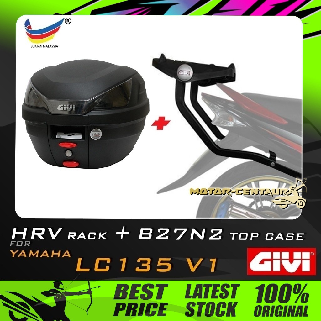 Set Kombo Kotak Box Givi B B N Top Case Yamaha Lc V Hrv Heavy