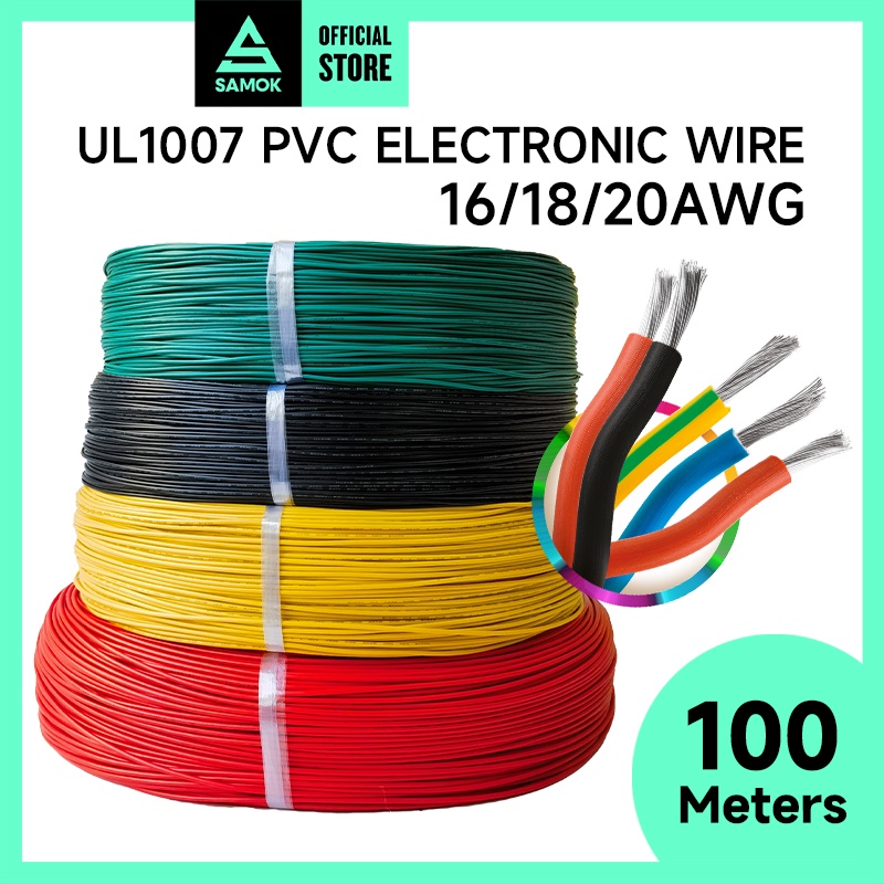 UL1007 Electronic Wire Cable 16 18 20AWG General Purpose Wire Tinned