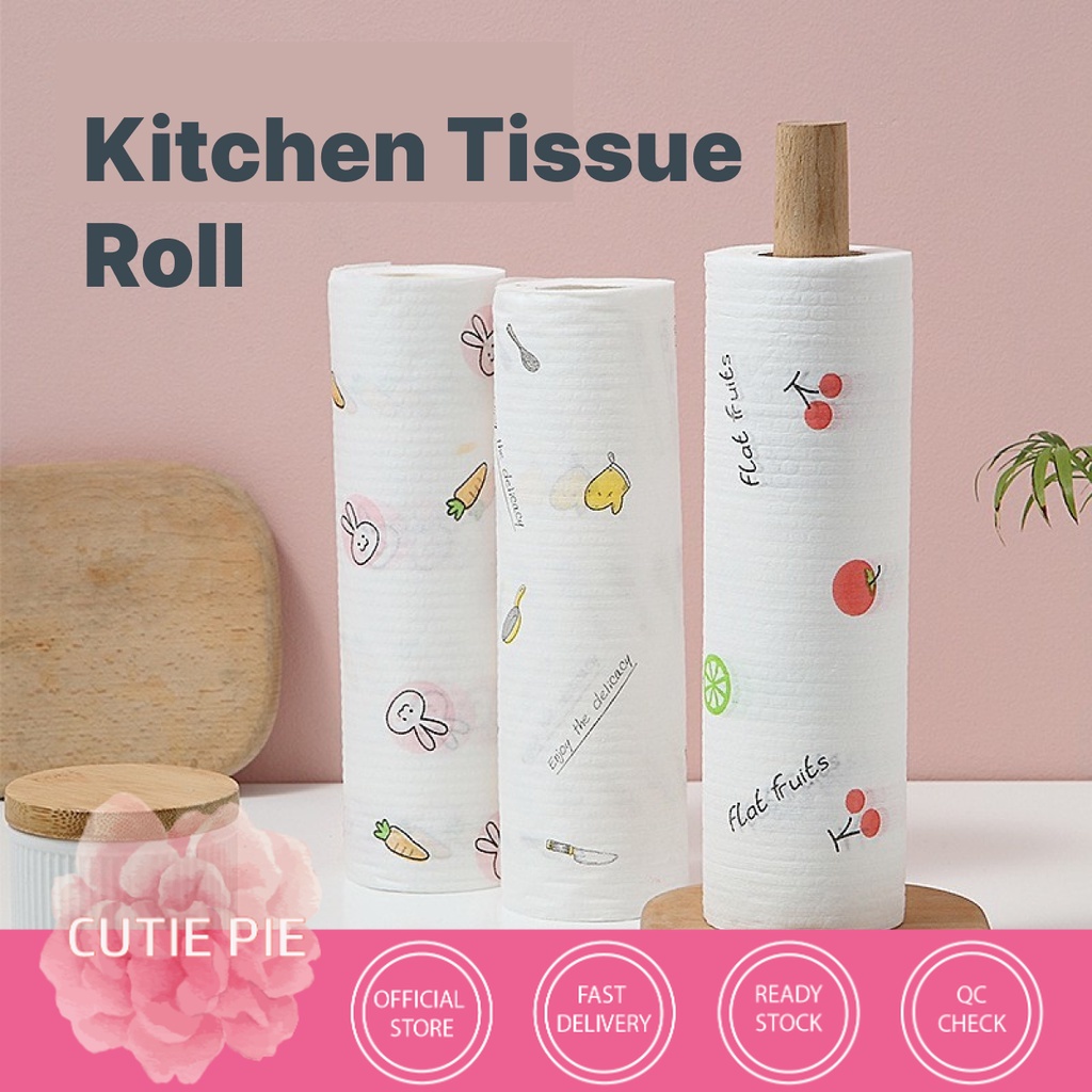 CP Tisu Dapur Kitchen Tissue Roll Cleaning Cloths Lazy Rag Disposable