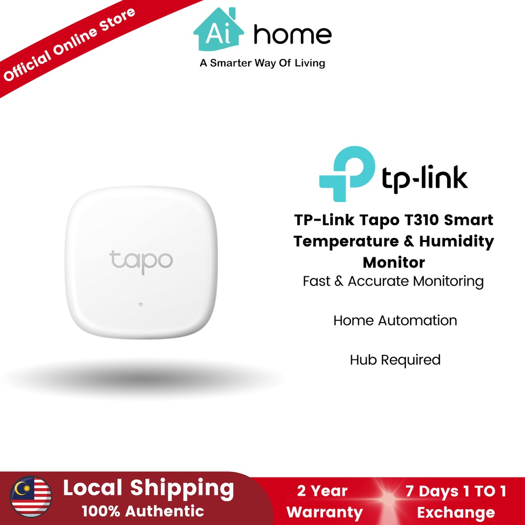 Aihome TP Link Tapo T310 Smart Temperature Humidity Monitor Fast