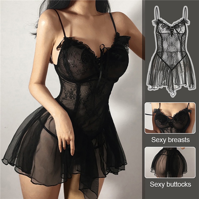 Sexual Lingerie Transparent Pajamas Sex Flirting Uniforms Seduction