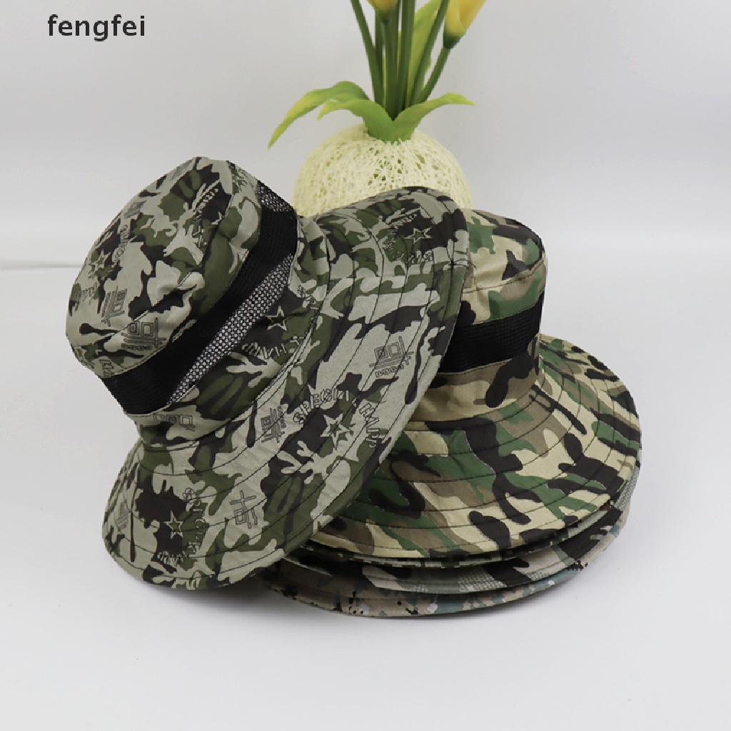 Feng Multicam Tactical Sniper Camouflage Bucket Boonie Hats Nepalese