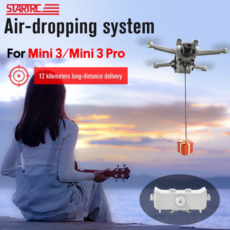 Airdrop System For DJI Mini 3 Drone Fishing Bait Wedding Ring Gift