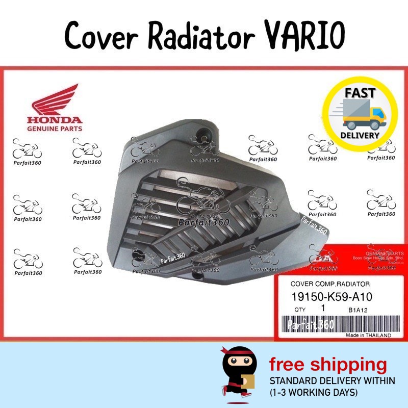 19150 K59 A10 HONDA VARIO150 Cover Black Radiator Penutup Hitam