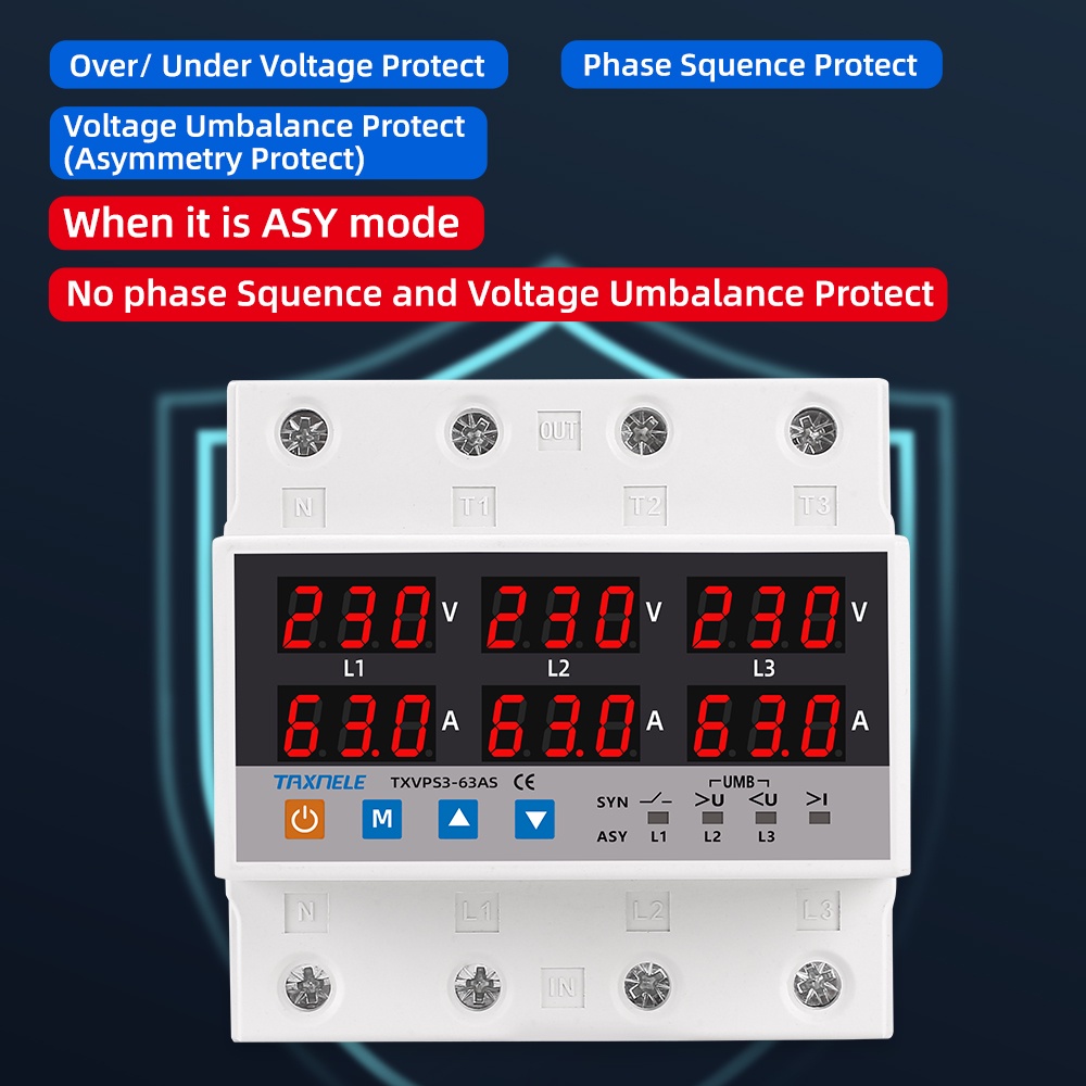 Three Phase A A Syn Async Synchronous Asynchronous Voltmeter