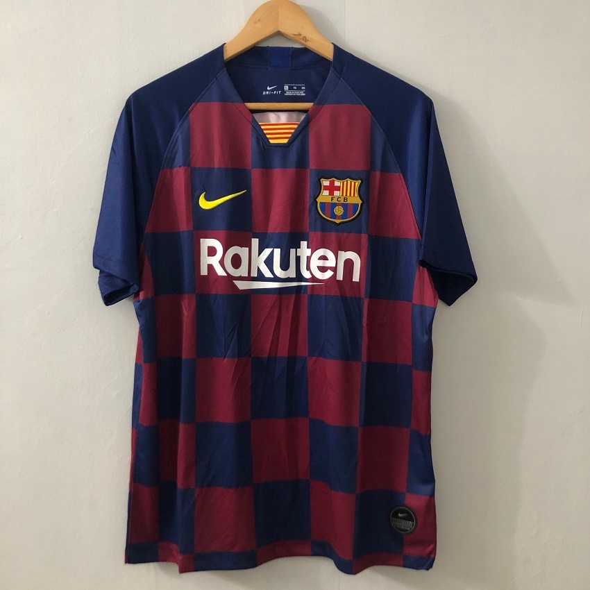 Messi 19 20 Barcelona Home Soccer Jersey Men MESSI Ansu Fati Football