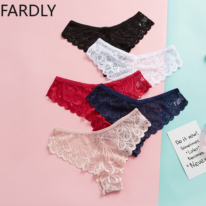 Fardly Women S Sexy Underwear Lace Panties Transparent Tempting Pretty