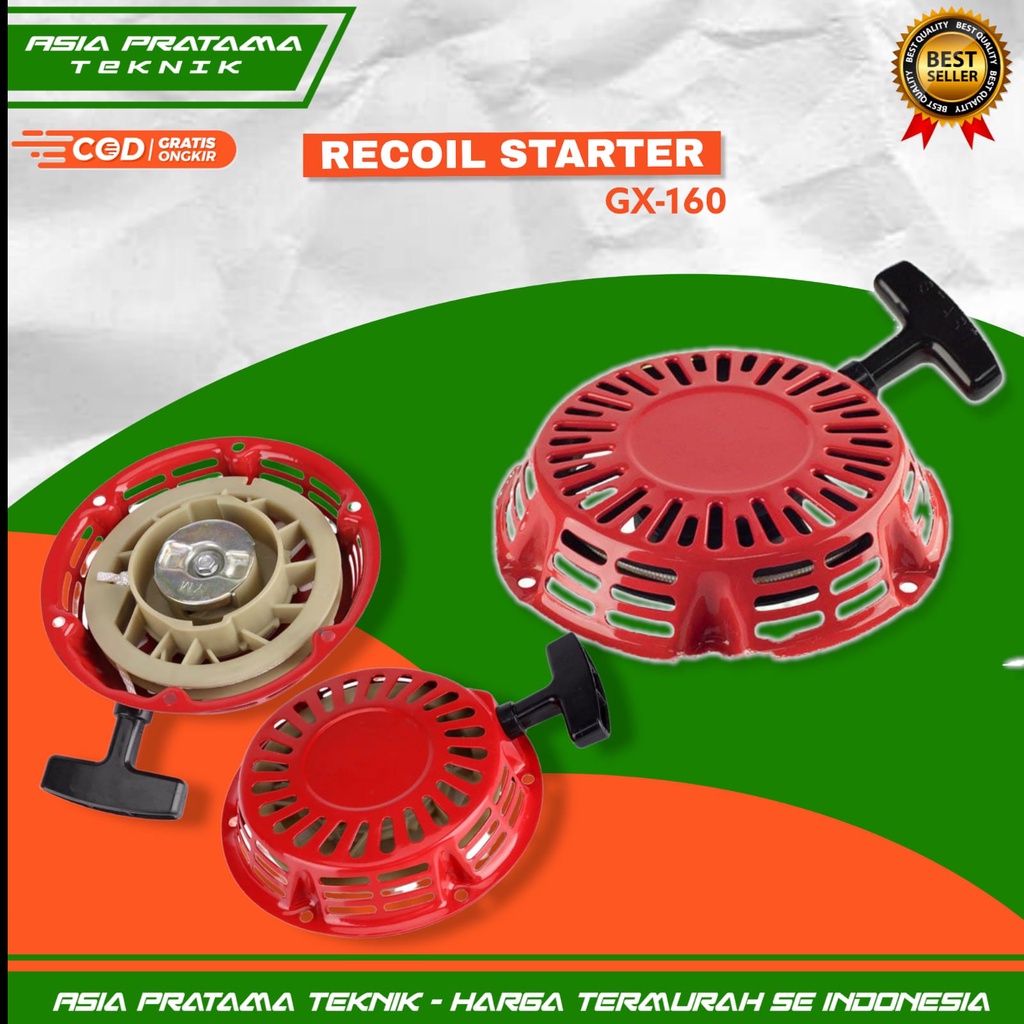 MESIN Recoil Starter Engine Crank GX 160 And GX 200 Recoil Starter