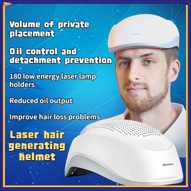 Hair Loss Therapy Laser Cap Diodes Regrowth Treat System Helmet