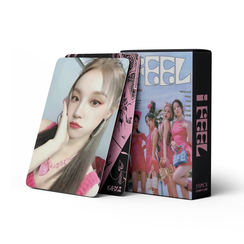 G I DLE Album I FEEL QUEENCARD GIDLE Photocard Lomo Card 55pcs Box