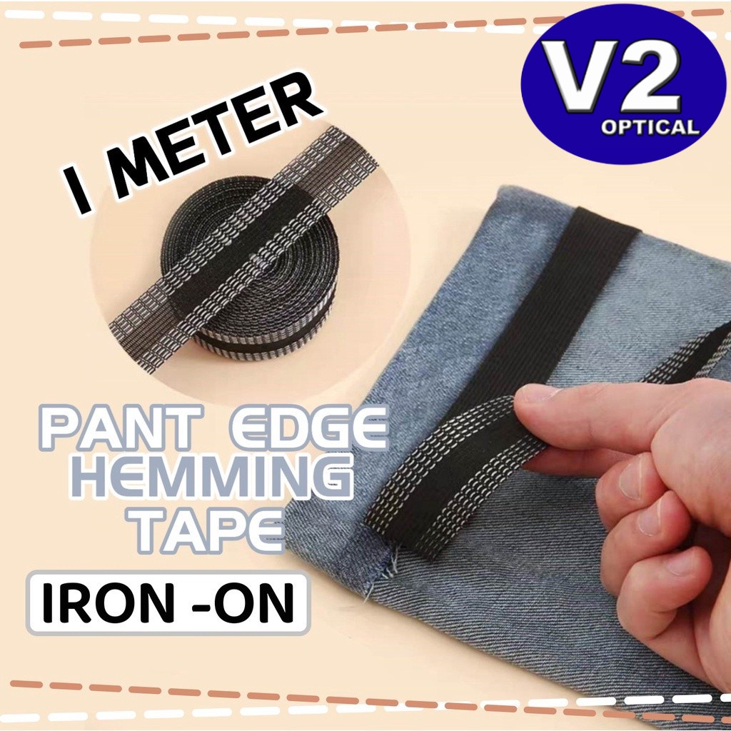 1 METER Iron On Pants Edge Hemming Tape Length Adjustment Shorten