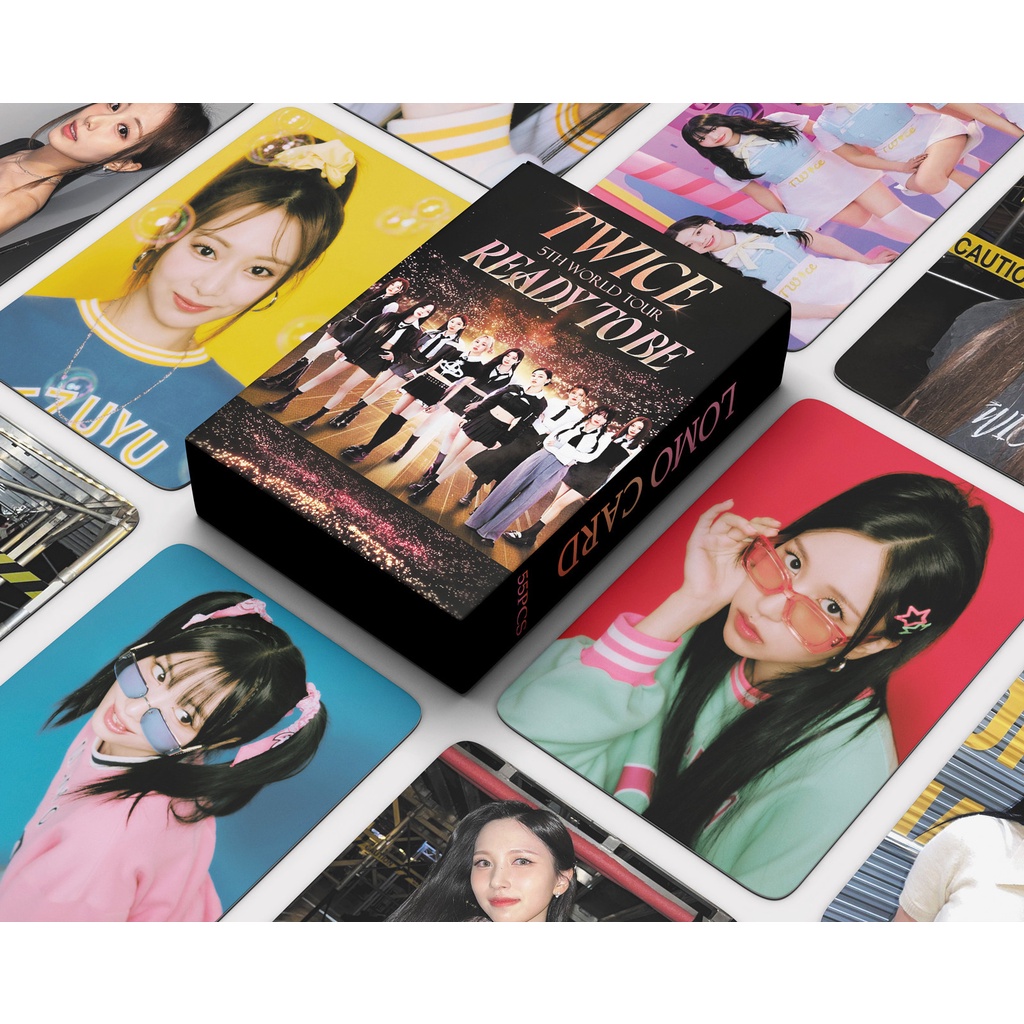 55pcs Box TWICE READY TO BE Photocards 5th World Tour Lomo Cards Nayeon