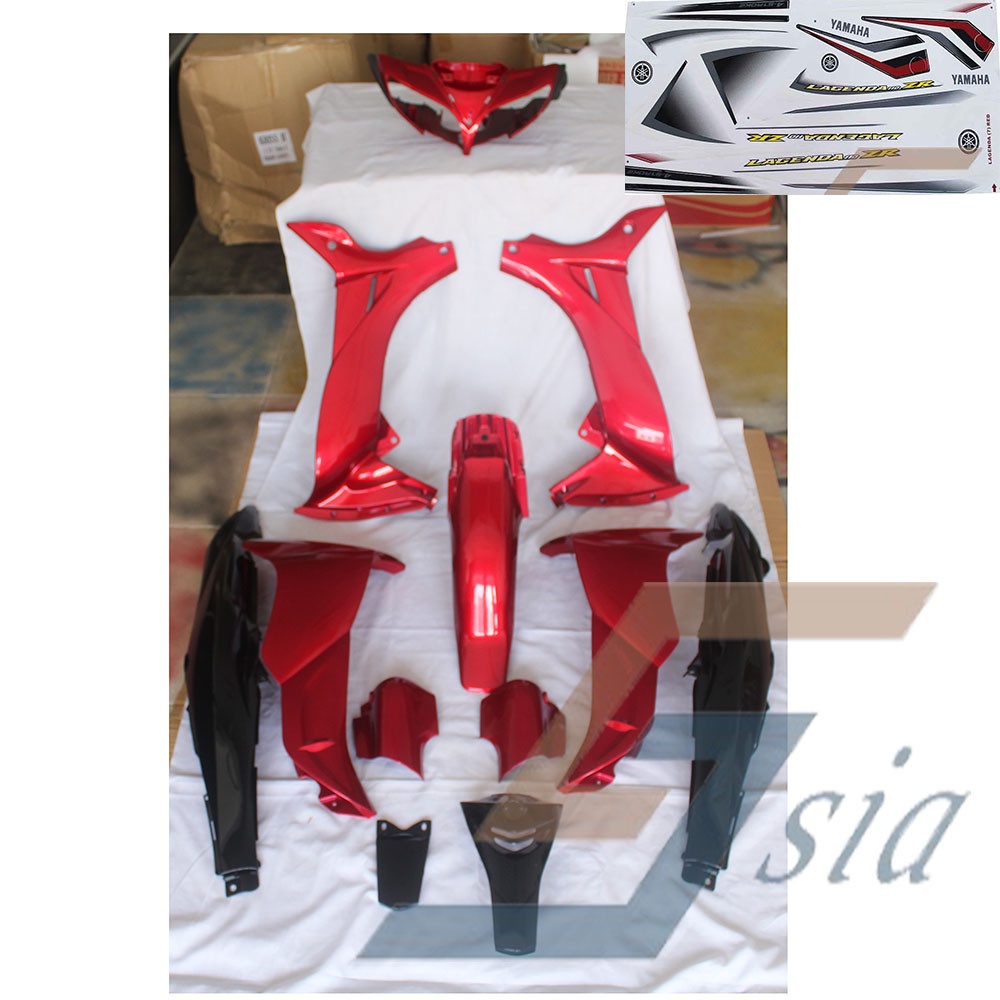 SRL110ZR Lagenda ZR Body Cover Set HLD Siap Stripes Sila Pilih