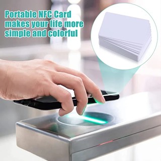 NFC Cards White Blank Tag Sticker Compatible With NFC For NTAG215 PVC