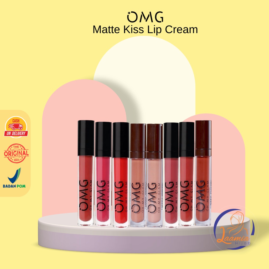 Omg Oh My Glam Matte Kiss Lip Cream Lipstick Lipstick Lipcream NEW