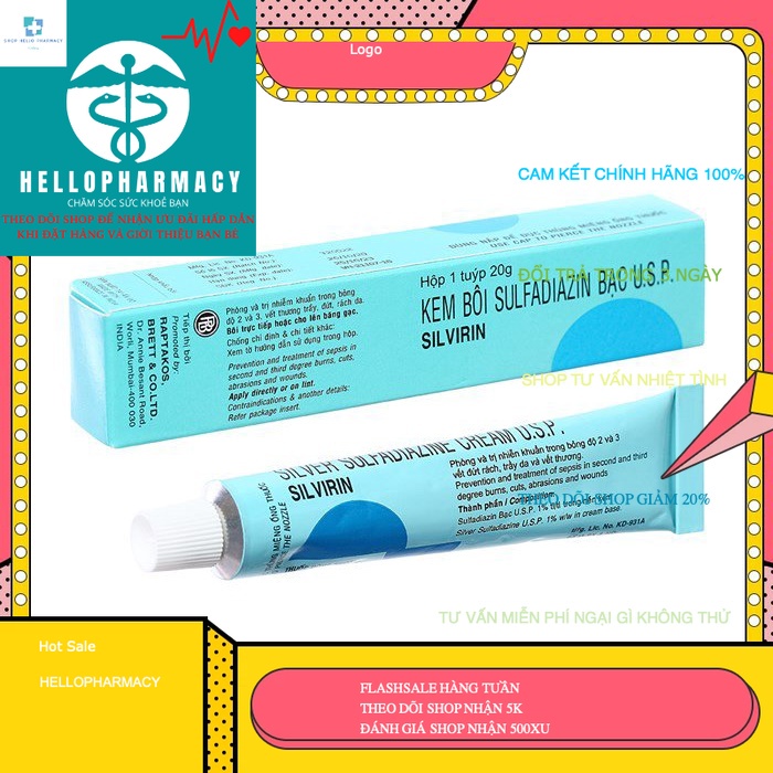 Silver Sulfadiazin Cream Tube G Shopee Malaysia