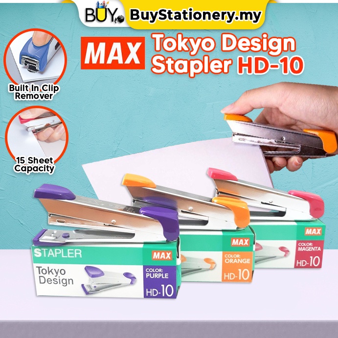 Max Stapler Hd Tokyo Design Ergonomic Stapler S Box Staples