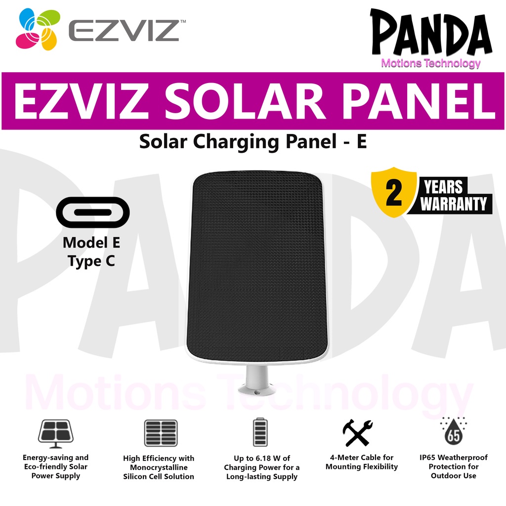 Ezviz Solar Charging Panel E Type C Shopee Malaysia