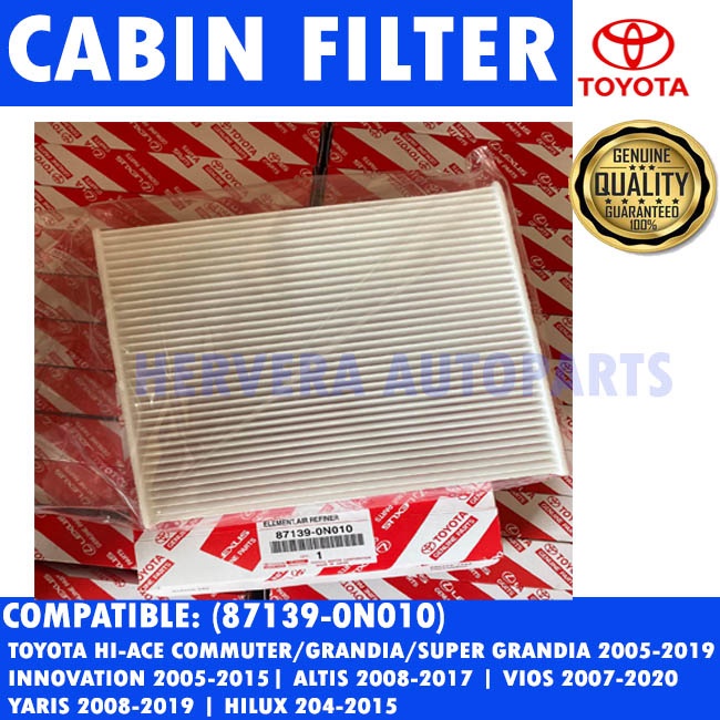 Toyota Aircon Cabin Filter Vios Innova Fortuner Altis Camry Yaris Rav4