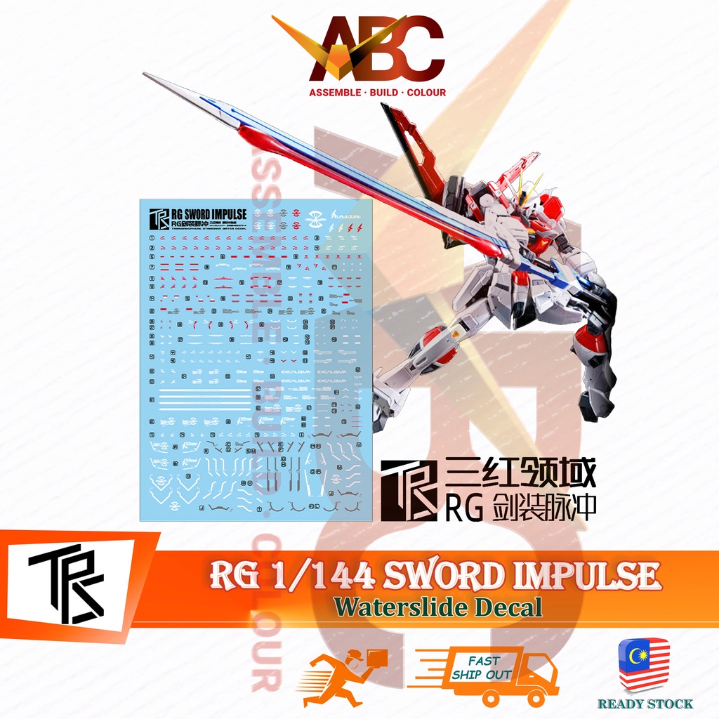 TRS Waterslide Decal RG 1 144 Sword Impulse ZGMF X56S β Model Kit