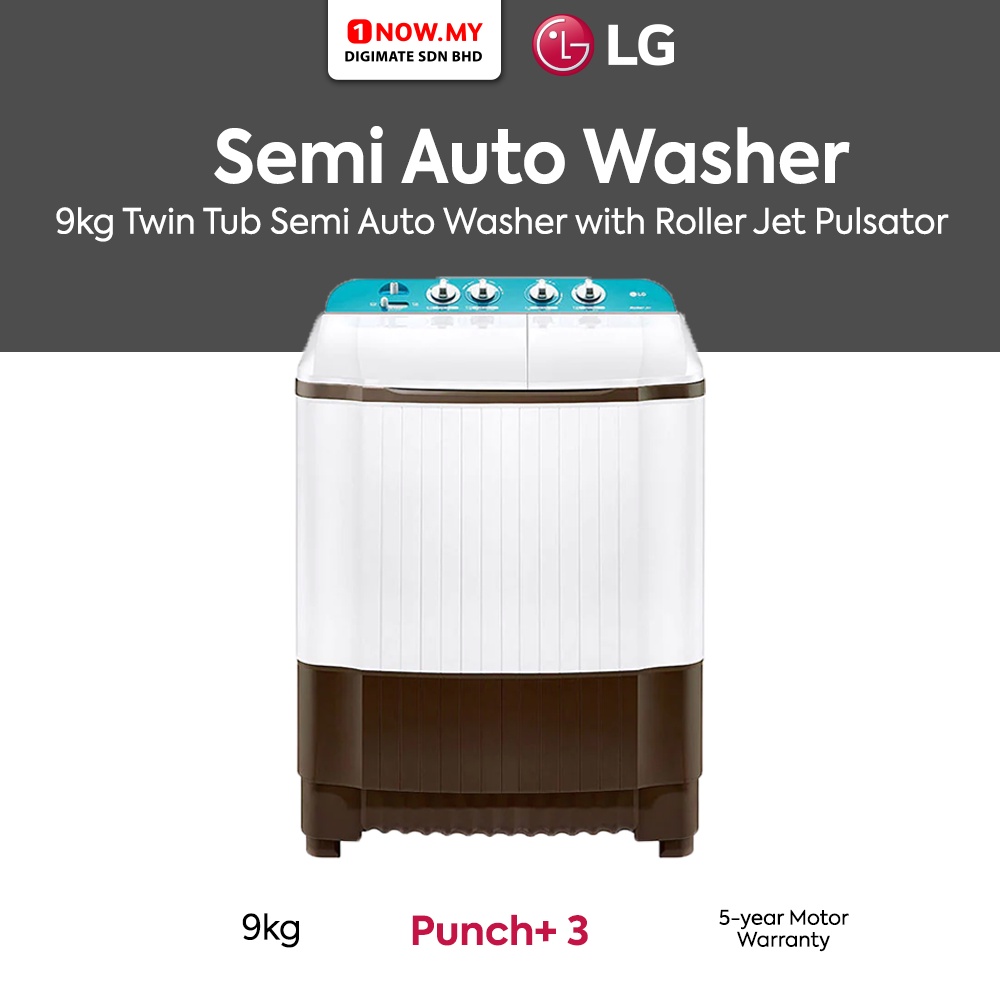 Lg Kg Semi Auto Washer Wp G Twin Tub Roller Jet Pulsator