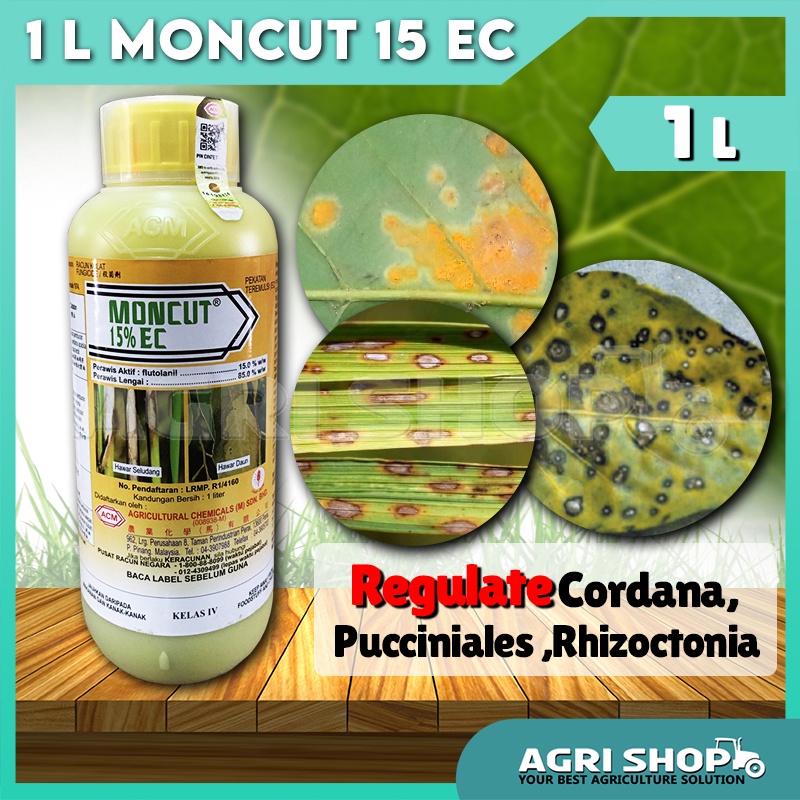 Agrishop Liter Moncut Ec Flutolanil Racun Kulat Durian Hawar