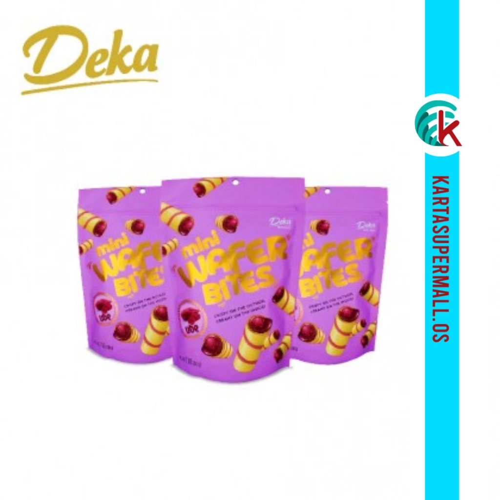 Deka Mini Wafer Bites Ube 180g X 3 Packs Shopee Malaysia