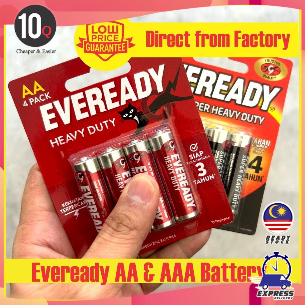 Eveready Super Heavy Duty Battery Original Aa Bateri Aaa Wholesales