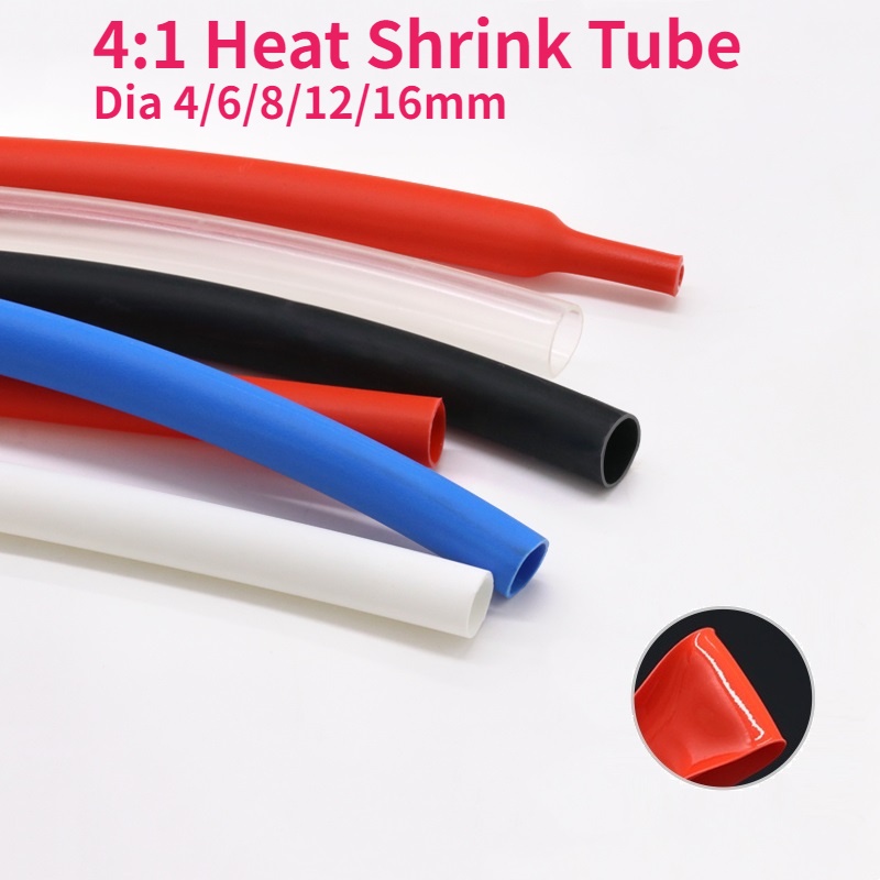 Meter Heat Shrink Tube With Glue Thermoretractile Heat Shrinkable