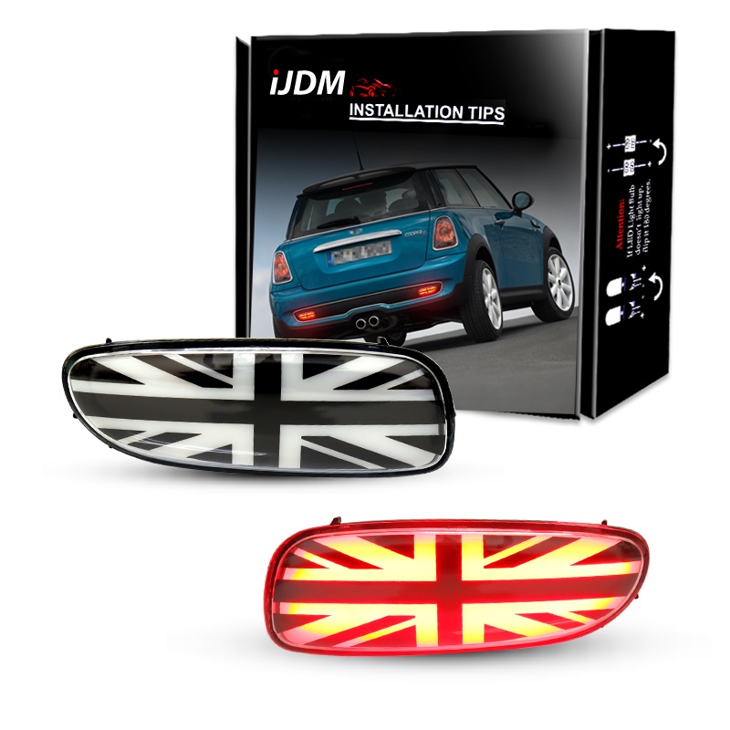 Ijdm Taillight Style Rear Bumper Reflector Lights For Mini Cooper R