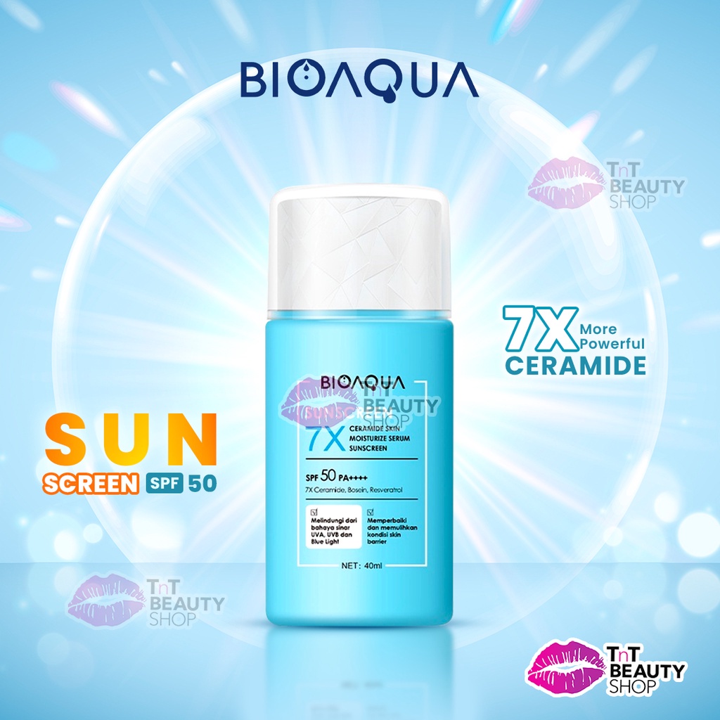 Tntbeautystore BIOAQUA 7X Ceramide Skin Serum Sunscreen SPF 50 PA