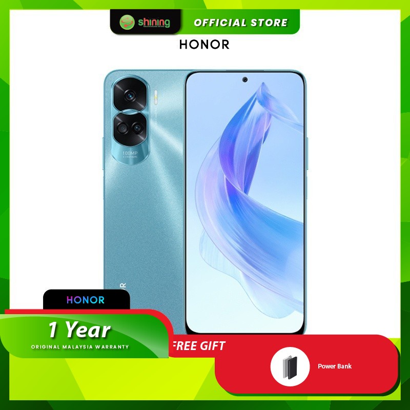 Honor 90 Lite CRT NX1 256GB ROM 8GB RAM Cyan Lake Shopee Malaysia