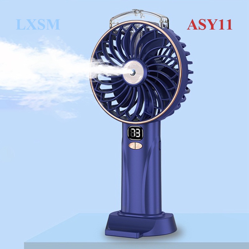 Asy Handfan Portable Handheld Misting Fan Rechargeable Personal