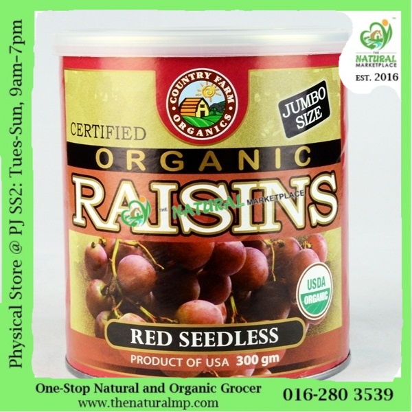 Cfo Organic Raisin Red Seedless G Canister Shopee Malaysia