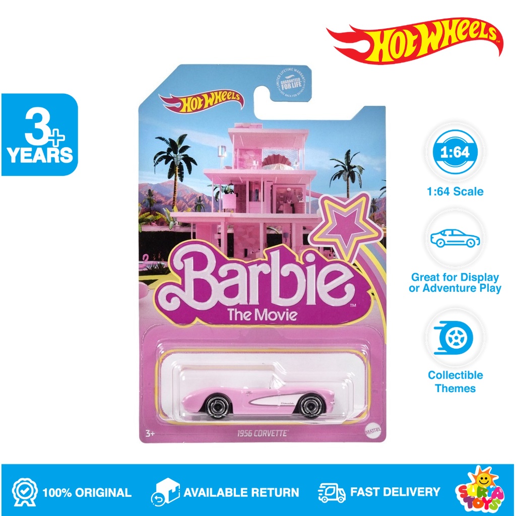 Hotwheels Special Edition 1956 Corvette Barbie The Movie Shopee Malaysia