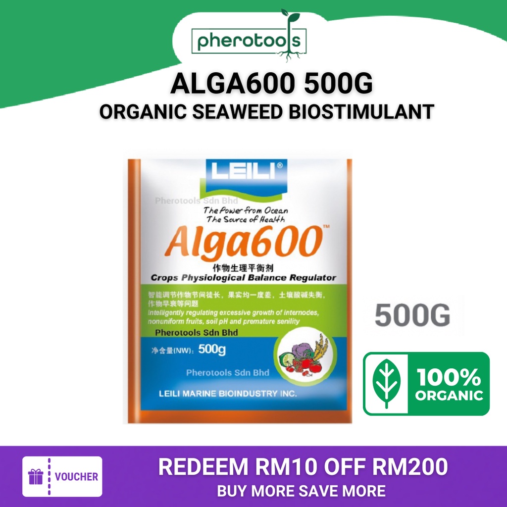 Pherotools LEILI ALGA600 Organic Biostimulant Soil Conditioner Foliar