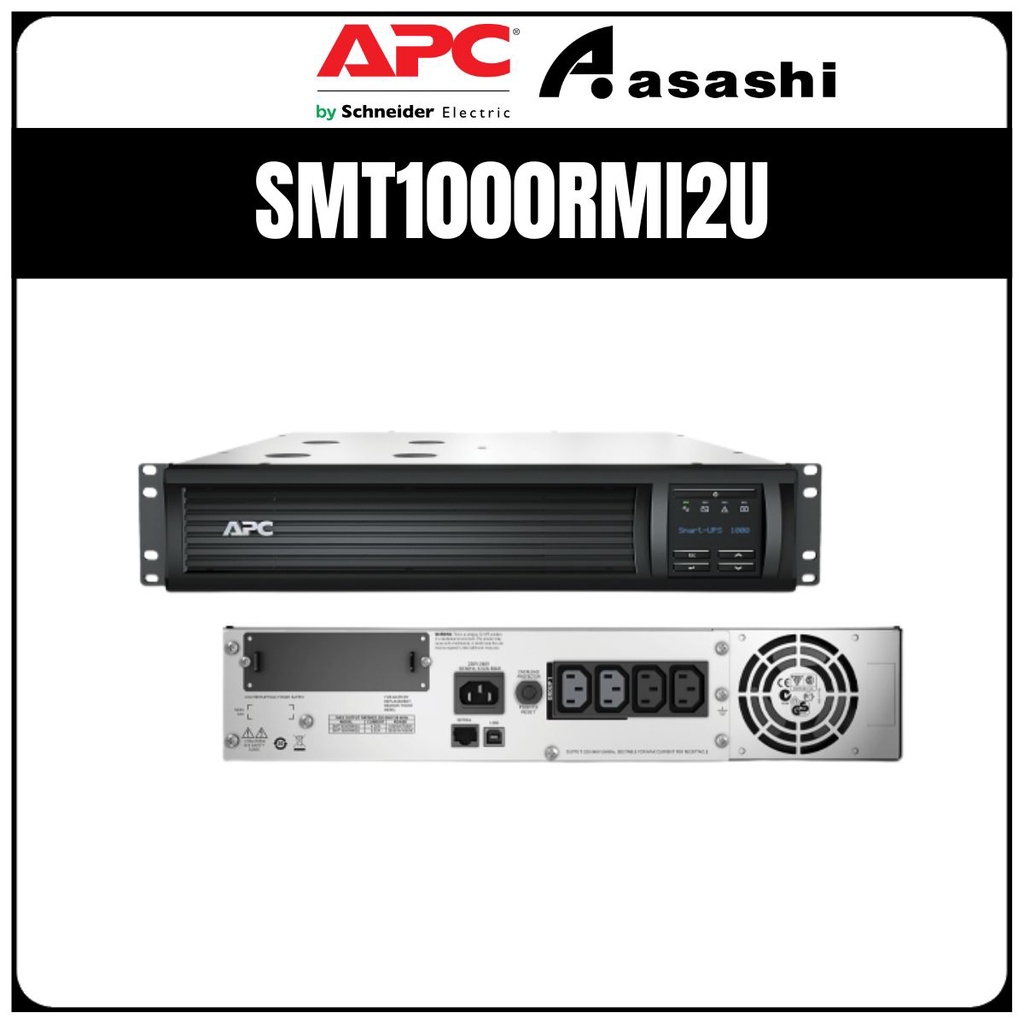 Apc Smt Rmi U Smart Ups Va Lcd Rm U V Rackmount Ups Shopee