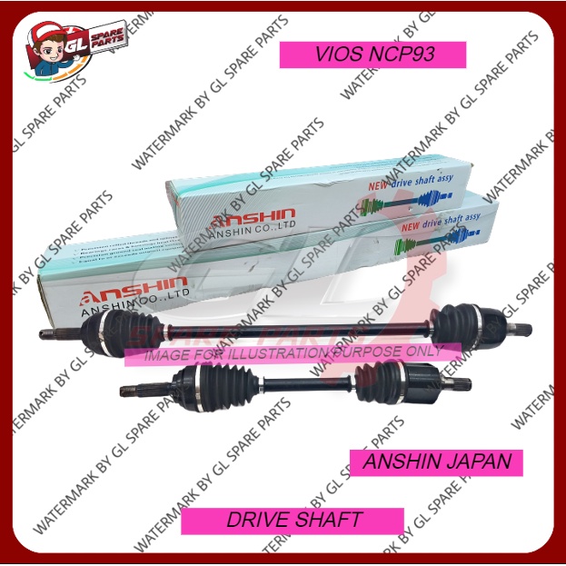 ANSHIN JAPAN DRIVE SHAFT TOYOTA VIOS NCP93 Shopee Malaysia