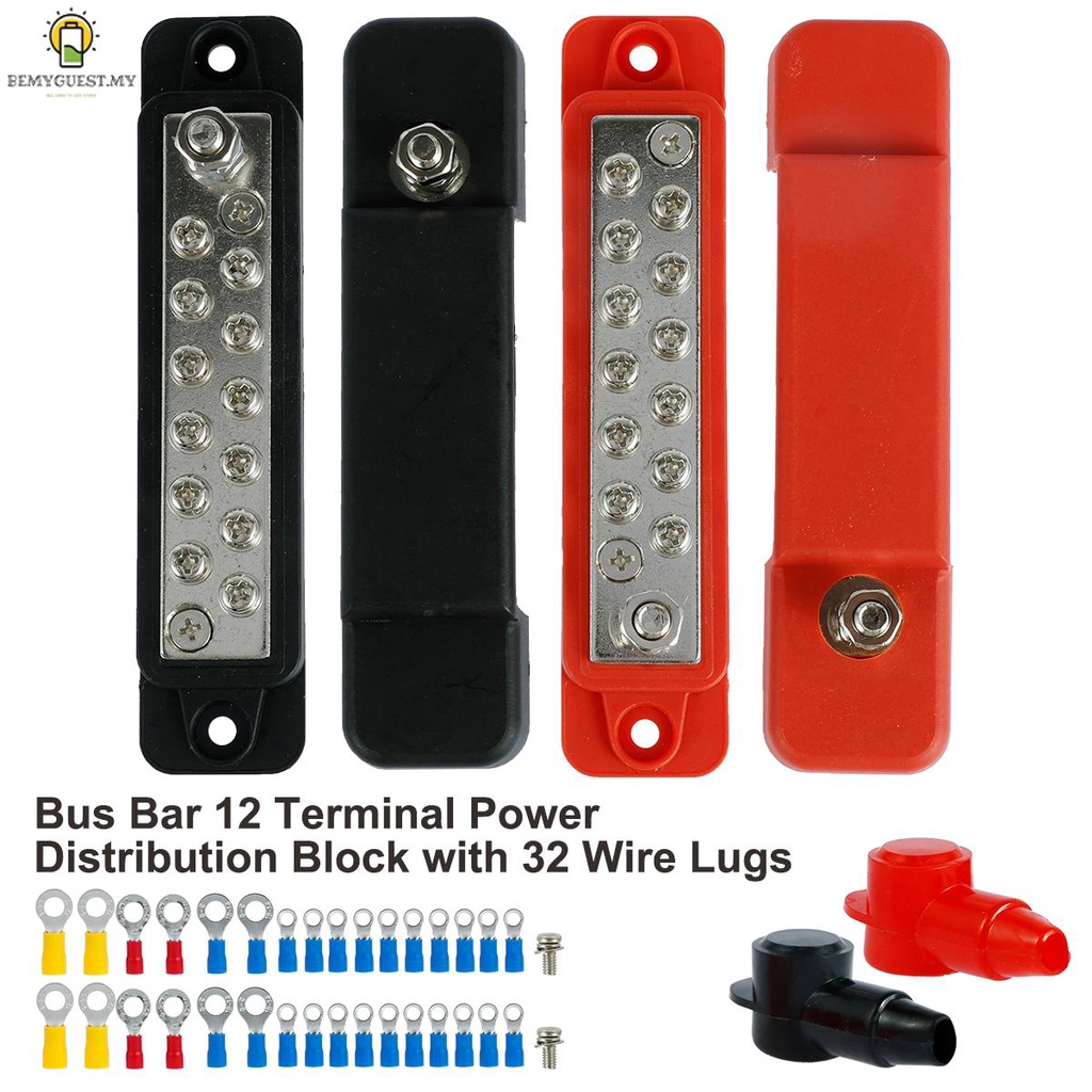 Pcs Way Bus Bar Terminal Block V Dc A Professional Power