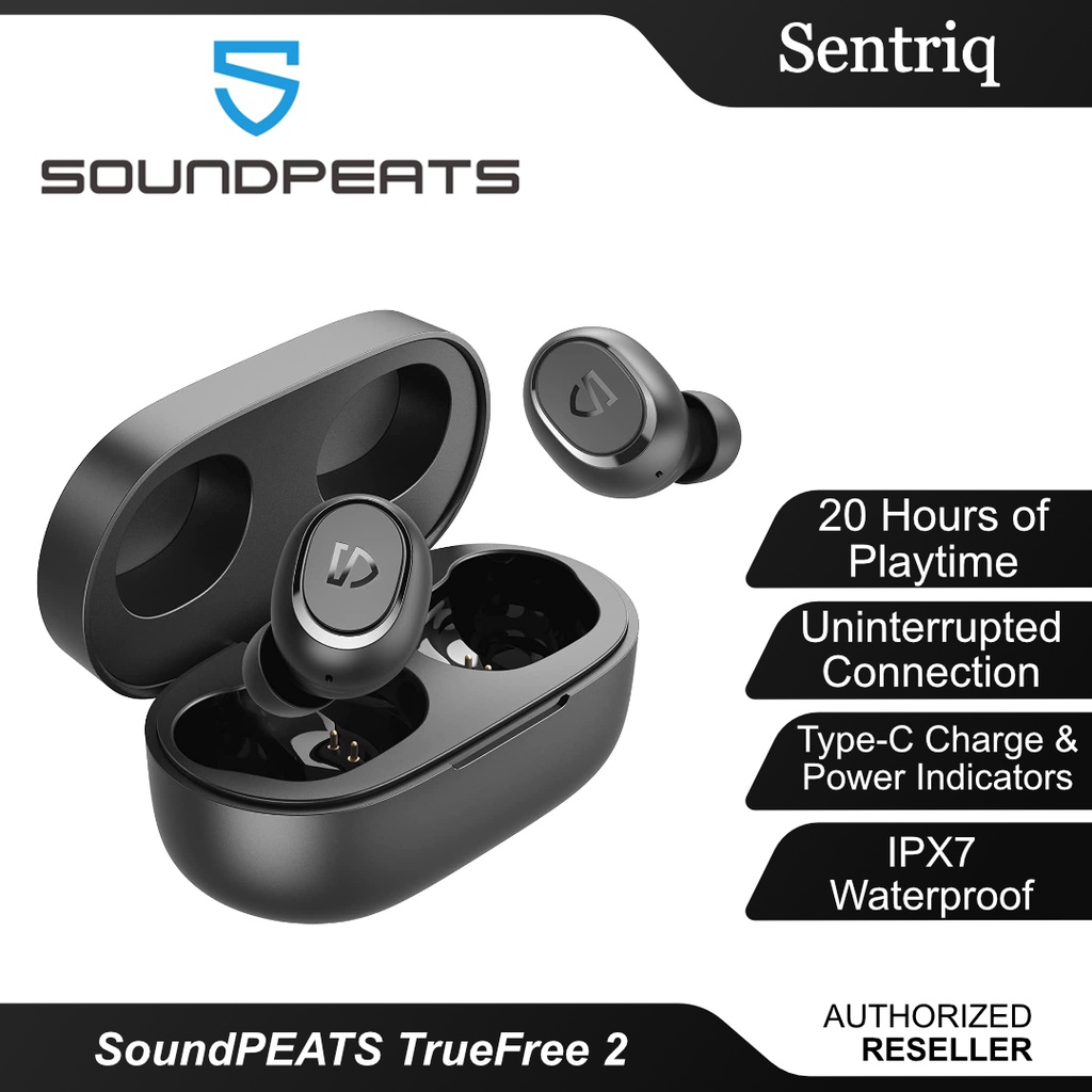 SoundPEATS TrueFree 2 Wireless Earbuds IPX7 WaterProof Original 1