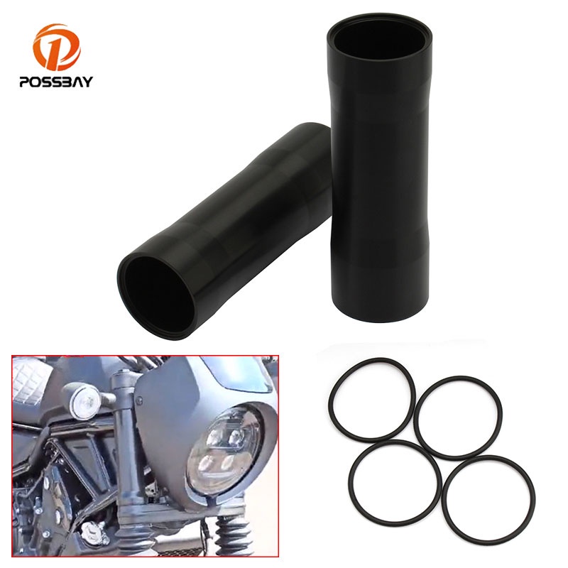 WCIC 1pair Motorcycle Shock Absorbers Cover Front Fork Boot Tube